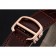 Cartier Ronde Solo quadrante marrone con diamanti lunetta cassa in oro rosa cinturino in pelle marrone