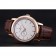 Svizzero Vacheron Constantin Patrimony Contemporaine Cassa in oro rosa quadrante bianco Bracciale in pelle marrone 622.680