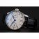 Swiss IWC portoghese quadrante bianco con numeri blu cassa in argento Bracciale in pelle nera 1453913