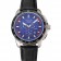 Bracciale Chopard Mille Miglia GTS in pelle nera con quadrante blu 1453998