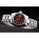 Rolex Datejust acciaio inossidabile lucidato quadrante rosso bicolore