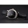 Patek Philippe Calatrava, quadrante nero, indici delle ore di diamanti, doppia lunetta a coste, cassa in acciaio inossidabile, cinturino in pelle nera