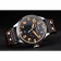 Bracciale IWC Big Pilot 45 mm in pelle nera con quadrante nero e arancione