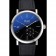 Piaget Altiplano cassa argento quadrante nero cinturino in pelle nera 622629