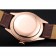 Rolex Cellini Bracciale in pelle marrone con quadrante bianco e rosa 622.725
