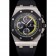 Swiss Audemars Piguet Royal Oak Offshore quadrante nero e giallo Cassa in acciaio inossidabile Cinturino in caucciù nero 622.855