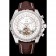 Breitling Bentley Mulliner Tourbillon quadrante bianco Cassa in acciaio inossidabile Cinturino in pelle marrone 622729