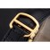 Swiss Cartier Rotonde calendario annuale quadrante nero cassa in oro cinturino in pelle nera