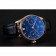 Bracciale in pelle blu con quadrante blu portoghese svizzero IWC 1453919