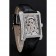 Swiss Piaget Emperador Tourbillon Skeleton Silver Diamond Case Bracciale in pelle nera 1453943