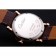 Cartier Ronde Secondo fuso orario quadrante bianco cassa in oro cinturino in pelle marrone 622801