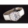 Orologio Cartier in argento con fasi lunari e cinturino in pelle bianca ct257 621376