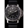 Svizzero Panerai Luminor sommergibile quadrante nero cassa in acciaio inossidabile lunetta nera cinturino in caucciù nero