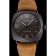 Swiss Panerai Radiomir Black Seal Brown Dial Cinturino in pelle nera cassa nera