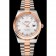 Swiss Rolex Datejust quadrante bianco lunetta in oro rosa cassa in acciaio inossidabile bracciale bicolore