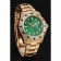 Swiss Rolex GMT Master II - Quadrante Verde - Lunetta con Pietre - Cassa e Bracciale in Oro - 1453748