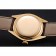 Rolex Cellini quadrante bianco cassa in oro cinturino in pelle marrone 622.833