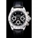 Rolex Daytona Lady Cassa in Acciaio Inossidabile Quadrante Nero Cinturino in Pelle Nero - Tachimetro