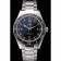 Swiss Omega Seamaster quadrante nero cassa e bracciale in acciaio inossidabile 622.843