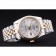 Rolex Datejust quadrante argento con diamanti a coste lunetta 7454