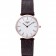 Longines La Grande Classique quadrante bianco cinturino in pelle marrone Homme 622136