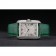 Cartier Tank Anglaise 36 millimetri quadrante bianco diamanti cassa in acciaio cinturino in pelle verde