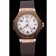 Hublot Big Bang King Rose Gold Bezel quadrante bianco cinturino in caucciù marrone