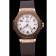 Hublot Big Bang King Rose Gold Bezel quadrante bianco cinturino in caucciù marrone