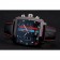 Tag Heuer Monaco Calibre 36 Quadrante blu e rosso Quadrante a strisce Cinturino in pelle nera 622272