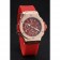 Orologio con quadrante rosso con cinturino rosso Hublot Big Bang 98069