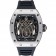 Richard Mille Tourbillion Spider RM 19-01 Bracciale in gomma nera con cassa in argento 1454256