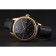 Swiss Rolex Cellini Date quadrante nero cassa in oro cinturino in pelle nera