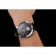Patek Philippe cronografo quadrante nero cassa in acciaio inossidabile cinturino in pelle nera