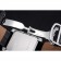 Cartier Tank MC quadrante bianco cassa in acciaio cinturino in pelle nera 622.689