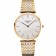 Swiss Longines Grande Classique quadrante bianco bracciale in oro bicolore