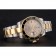 Swiss Rolex Submariner quadrante in oro con diamanti marcature lunetta nera in acciaio bicolore bracciale in oro