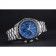 Cinturino Omega Speedmaster in acciaio inossidabile blu grigio 622053