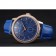 Vacheron Constantin Patrimony Riserva di carica quadrante blu Cassa in oro con diamanti Bracciale in pelle blu 1454270