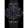 Hublot Big Bang quadrante in carbonio con cassa in carbonio con segni blu e cinturino in caucciù nero 622774