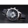 Breitling Transocean Chronograph Unitime quadrante nero Cassa in acciaio inossidabile Bracciale in pelle nera 622242