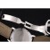 Cartier Ronde quadrante bianco Diamond Hour Marks Cassa in acciaio inossidabile Cinturino in pelle nera