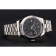 Swiss Rolex Datejust quadrante nero con numeri romani cassa e bracciale in acciaio inossidabile