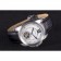 Cartier Calibre Flying Tourbillon quadrante bianco cassa in acciaio inossidabile bracciale in pelle nera