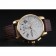 Cronografo Montblanc quadrante bianco cinturino in pelle marrone cassa in oro 1454113