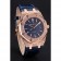 Swiss Audemars Piguet Royal Oak quadrante blu cassa in oro con diamanti cinturino in pelle blu