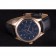 Jaeger Lecoultre Master cronografo lunetta in oro cinturino in pelle nera 621619