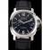 Panerai Luminor Marina Date quadrante nero con motivo a chiocciola cassa in acciaio inossidabile cinturino in pelle nera