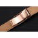 Rolex in pelle nera con cinturino in oro rosa con fibbia 622498