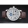 Montblanc Twinfly Chronograph quadrante bianco Bracciale in pelle marrone 1454117