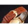 Svizzero Rolex Cellini quadrante in oro numeri romani cassa in oro cinturino in pelle marrone chiaro